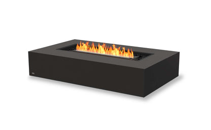 EcoSmart Fire Wharf 65 Bioethanol Fire Pit Table Graphite