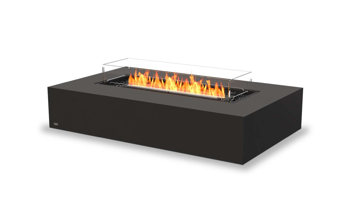 EcoSmart Fire Wharf 65 Bioethanol Fire Pit Table Graphite