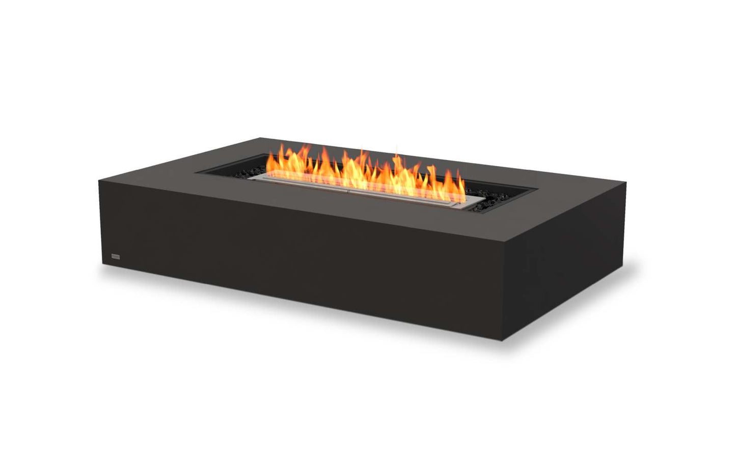 EcoSmart Fire Wharf 65 Bioethanol Fire Pit Table Graphite