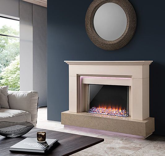 Limestone Fireplace Surround - Equinox Suite Portuguese Limestone