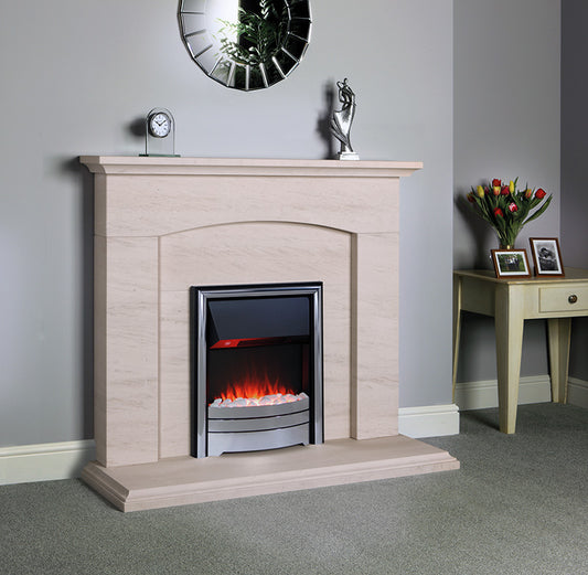 Limestone Fireplace Surround - Exford Portuguese Limestone