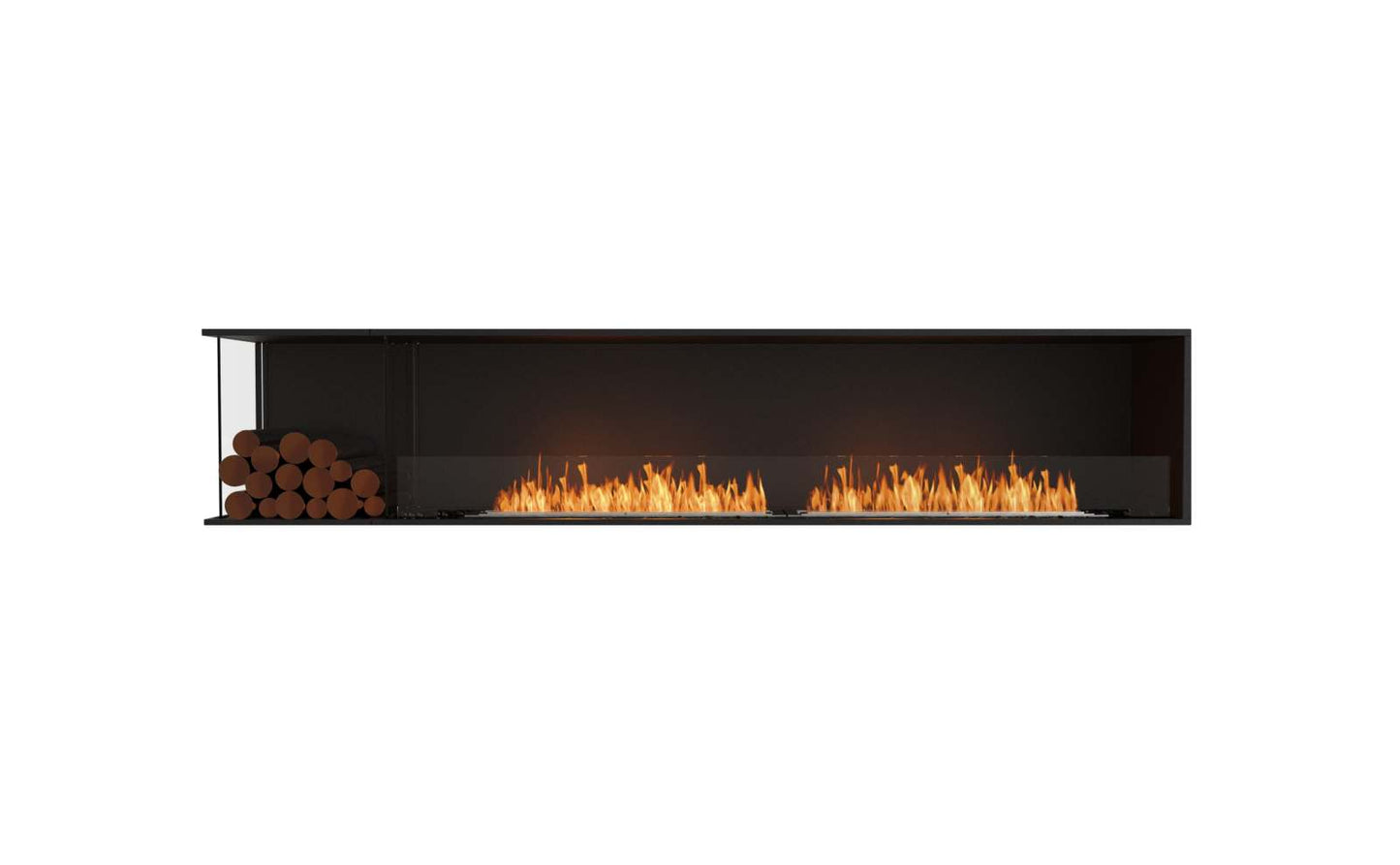 EcoSmart Flex Bioethanol Fireplace 104LC BXL Left Corner Black