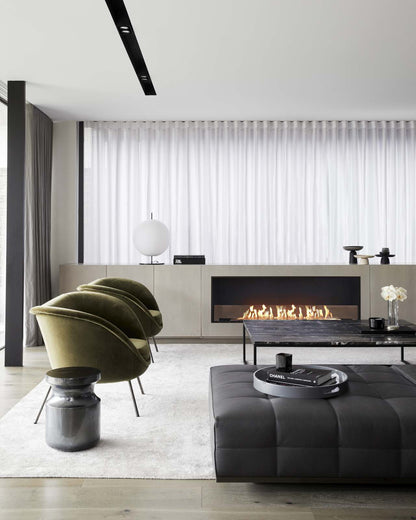EcoSmart Flex Bioethanol Fireplace 68SS Single Sided Black