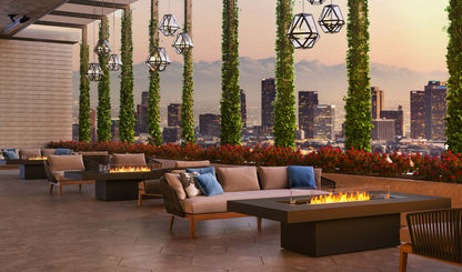 EcoSmart Fire Gin 90 (Chat) Bioethanol Fire Pit Table Graphite