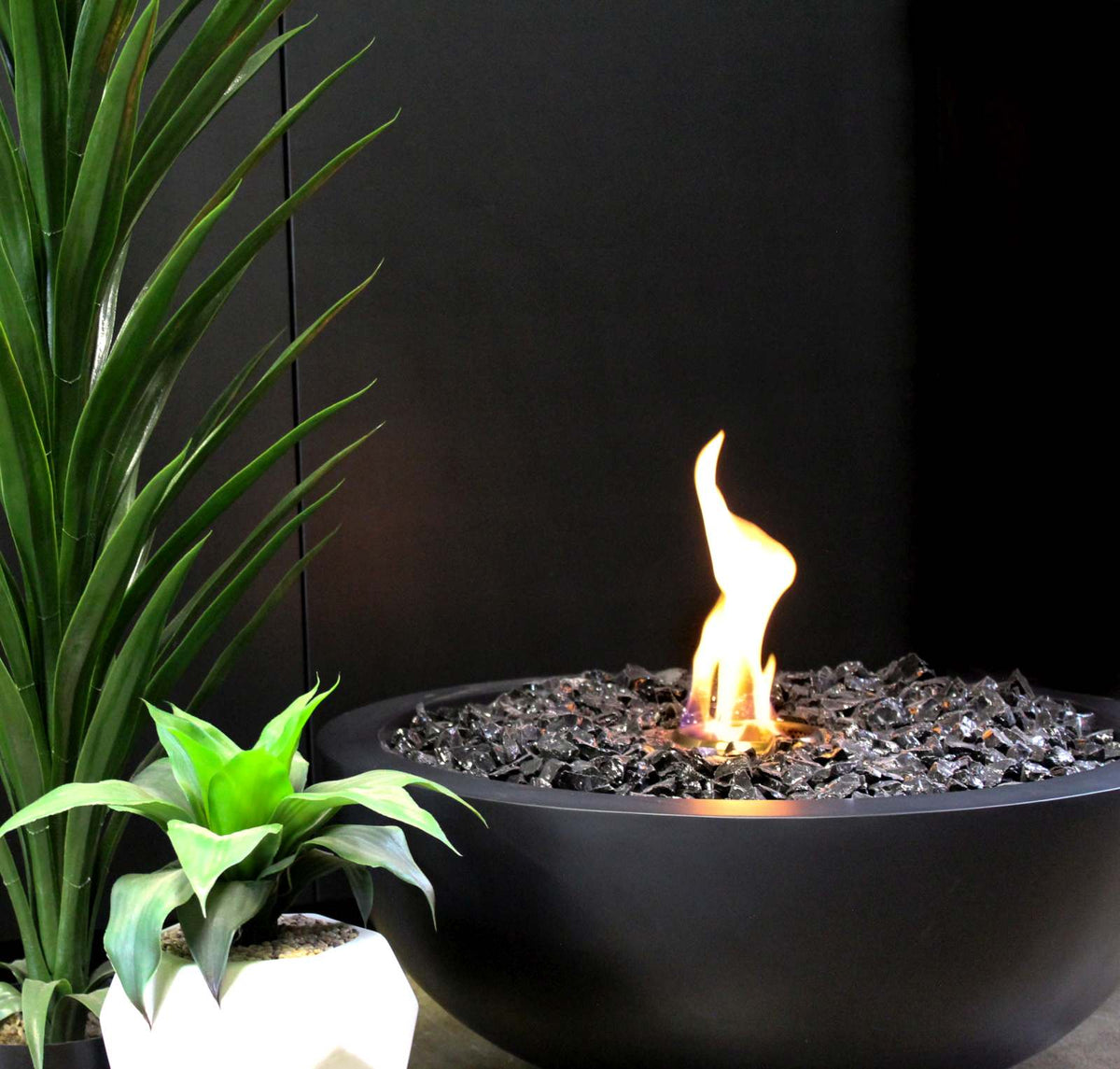 EcoSmart Fire Mix 850 Bioethanol Fire Pit Bowl Graphite
