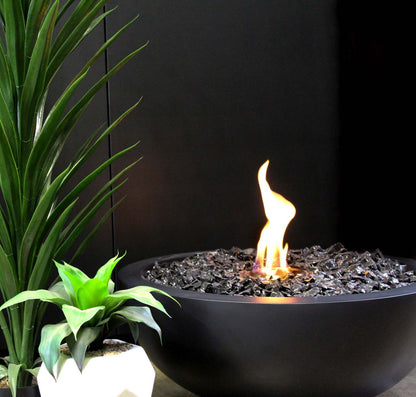EcoSmart Fire Mix 850 Bioethanol Fire Pit Bowl Graphite